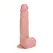 RealRock Vibrating Straight Intimate Machine 18 cm with Suction Cup - Flesh