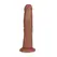 RealRock Vibrantni Zakrivljeni Model 20.5 cm - Tan, Usisna Baza