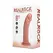 RealRock Vibrantni Zakrivljeni Model 20.5 cm - Tan, Usisna Baza
