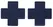 ADV24 Decorative Nipple Covers Dark Blue Polyester 8x8 cm