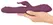 Javida 3F Vibrator sa potiskivanjem, punjiv, silikonski, dvostruko dejstvo, 25cm