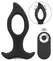 ANOS RC Cone Anal Plug with Hole & Dual Vibration, Black, 12 cm