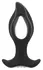 ANOS RC Cone Anal Plug with Hole & Dual Vibration, Black, 12 cm