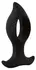 ANOS RC Cone Anal Plug with Hole & Dual Vibration, Black, 12 cm