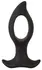 ANOS RC Cone Anal Plug with Hole & Dual Vibration, Black, 12 cm