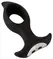 ANOS RC Cone Anal Plug with Hole & Dual Vibration, Black, 12 cm