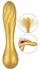 Sweet Smile Fleksibilni Swirl Metalik Silikonski Vibrator 16cm Vodootporan