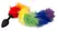 You2Toys Rainbow Fluffy Tail Silikonski Čep - 42 cm Višebojni
