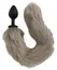 You2Toys Fluffy Tail Čep Sivi - Silikonski Model sa Mekinǧavim Vestačkim Krznom, 45 cm