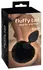 You2Toys Fluffy Tail Crni M - Silikonski Intimni Konusni Čep sa Vestačkim Krznom