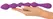 You2Toys Magic Anal Wand No. 1 Silikonski Intimni Sistem Perli Ljubičasti 27cm