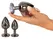ANOS Metal Plug Set Diamond Trio - Spiral Shape, 3 Sizes, Multicolor Gems