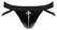Black Level Vinil jockstrap za muškarce L, široki pojas, Crna i srebrni patent zatvarač