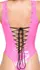Black Level Vinil Bodysuit Pink S - Podesivo vezivanje, Sjajni finiš