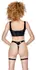 Black Level Vinil Crop Top i Tanga Set sa podesivim trakama, Velicina M