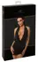 Noir Orgia Luminara halter mini haljina crna srebrna XL