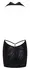 Noir Orgia Luminara halter mini haljina crna srebrna XL