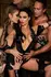 Noir Handmade Orgia Luminara haljina M srebrni sjaj halter crna