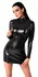 Noir Handmade Orgia Exclusive Powerwetlook Haljina Dugih Rukava XL Crna