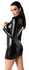 Noir Handmade Orgia Exclusive Powerwetlook Haljina Dugih Rukava XL Crna