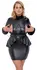Cottelli Bondage Haljina 3XL Mat Crna, Podesive Trake, Uklonjive Lisice