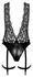Noir Handmade Body Biseri L - Podesiva Čipka i Mat Završna Obrada Bodysuit