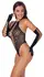 Cottelli FANTASY Crni Tigrasti Bodysuit i Duge Rukavice Set S-L