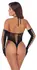 Cottelli FANTASY Crni Tigrasti Bodysuit i Duge Rukavice Set S-L