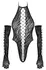 Cottelli FANTASY Crni Tigrasti Bodysuit i Duge Rukavice Set S-L
