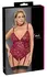 Cottelli CURVES Body Crveni 3XL - Elegantna Čipka i Velur Podvezica Dizajn