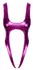 Cottelli Lingerie Metalik Pink Bodysuit L/XL - Sjajan High-Leg Dizajn