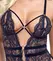 Cottelli LINGERIE Čipkasti Bodi M - Crna Čipka, Uklonjivi Kajiševi, Veličina M