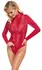 Cottelli PARTY Crveni Bodysuit Zmijska Koža S - Rastezljiv Materijal, 3-Smerni Zip