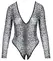 Cottelli Lingerie Bodysuit M Zmijska Koža Transparentni Powernet