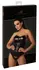 Noir Handmade Orgia Mysteria Korzet Top Crna L - Powerwetlook, Prednji Rajsferšlus
