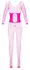 Cottelli Collection Fantasy Roze Body Čarape sa Rhinestone Strukom