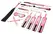 Liebe Seele Vivid Sakura 8-Piece Bondage Set Glossy Pink Gold Details