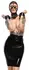 Bad Kitty Lace Head Mask Black - Stretchable Elegant Design