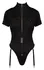 Cottelli COSTUMES Police Body M - Crni vetluk bodi sa kaišem
