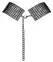 Cottelli Accessories Crni podesivi čoker sa kristalima, 36 cm + produžetak