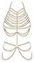 Cottelli Body Chain Gold - Podesivi dvodelni metalni aksesoar