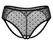 Obsessive Nuites Open Design Black Panties S/M - Sheer Dot Pattern