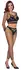 Cottelli FANTASY Crni Mrežasti Crop Top i Helanke Bez Međunožja Set S-L