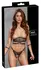 Cottelli Bondage Top Set XL - Crna Čipka i Ljubičasta, Podesiv, Sa Okovima