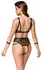 Cottelli Bondage Bra Set S - Podesivi Powernet Veš sa Lisicama