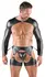 Svenjoyment Bondage Set L - 3-Delni Mat Crni Harness Odeća
