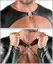 Svenjoyment Bondage Set L - 3-Delni Mat Crni Harness Odeća