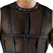 Svenjoyment Bondage Mrežasti Set 2XL sa Butnim Pojasima i Lisicama Crni