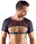 Svenjoyment Mat Crni Mrežasti Crop Top za Muškarce, Podesivi Grudni Kaiš, M