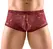 Svenjoyment Men's Lace Pants XL Dark Red Floral Stretch Fit